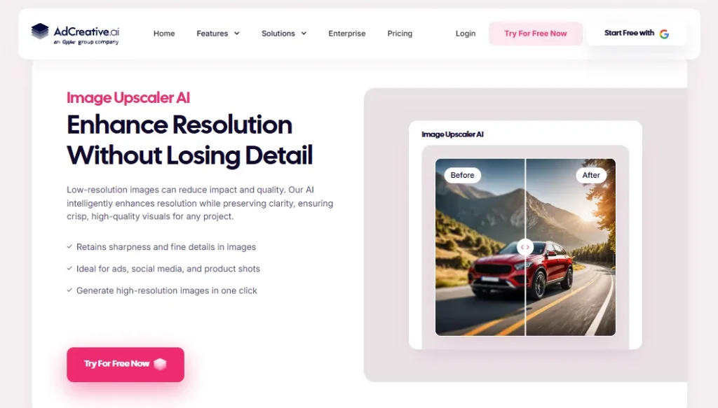 Adcreative - AI Image Upscaler